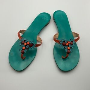 GUISEPPE ZANOTTI EMBELLISHED LEATHER SANDALS